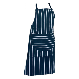 Striped Apron - Navy/White