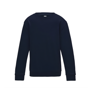 Navy Plain Crew Neck Sweatshirt