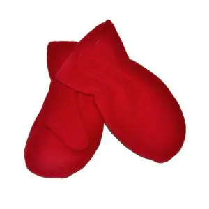 WT Fleece Mittens - Red