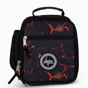 Hype Boys Black Lava Print Lunch Bag