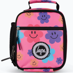 Hype Unisex Pink Happy Flowers Lunch Bag