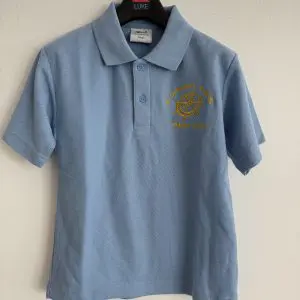 PRE LOVED ST CATHERINE'S SKY POLO SHIRT