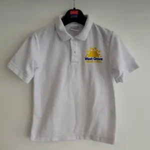 PRE LOVED WEST GROVE WHITE POLO SHIRT