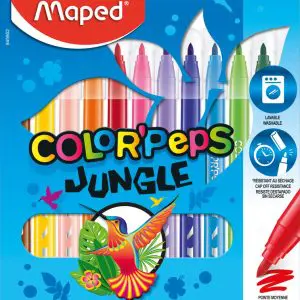 MAPED COLOR’PEPS JUNGLE ECO FELT TIPS X12