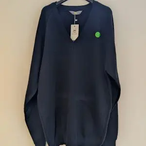 PRE LOVED V NECK JUMPER NAVY