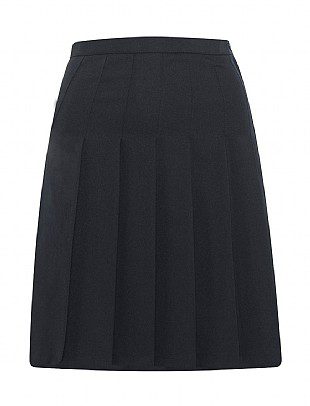 Senior Stitch Down Pleated Skirt - Navy | Smiths Schoolwear