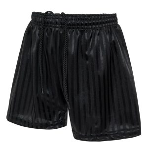 Black Shadow Stripe Shorts