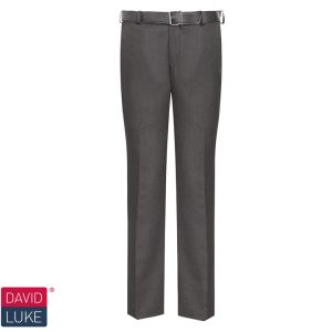 Boys David Luke Charcoal Slim Fit Senior Trousers - 959