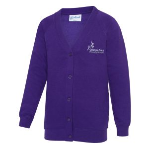 Grange Park Primary Purple Cardigan