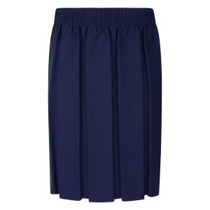Zeco Box Pleat Skirt Navy
