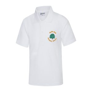 Goffs Oak White Polo Shirt