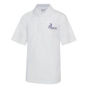 Grange Park Primary Zeco White Polo Shirt