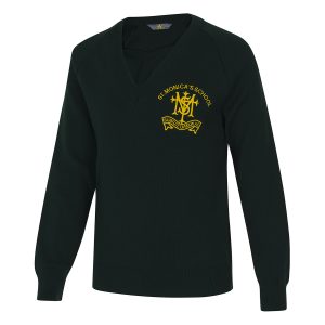 St Monica's V Neck Jumper