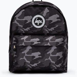 HYPE BLACK & GREY MONO CAMO BACKPACK