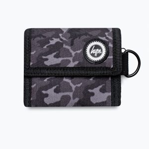 HYPE BLACK & GREY MONO CAMO WALLET
