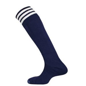 Navy/White Stripe Football Socks