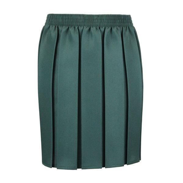 Innovation Box Pleat Skirt Green | Smiths Schoolwear