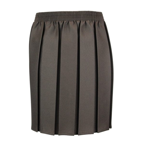 Innovation Box Pleat Skirt Brown | Smiths Schoolwear