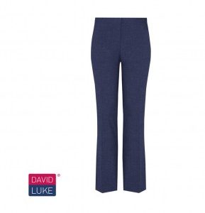 Girls Navy Slim Fit Senior Trousers