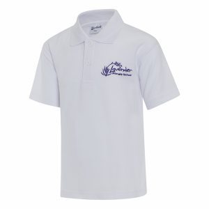 Lavender White Polo Shirt