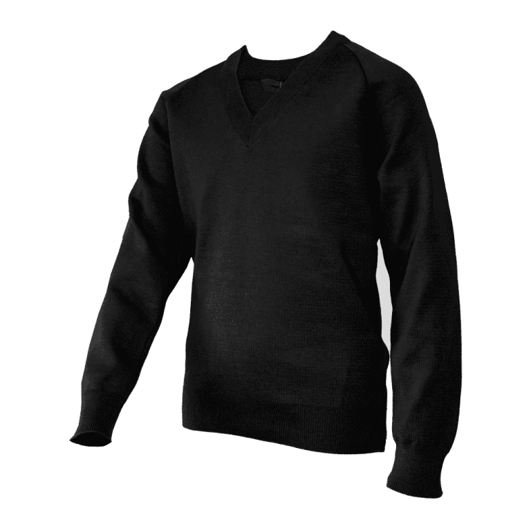 Black V Neck Jumper Smiths Schoolwear