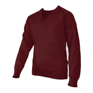 Maroon V Neck Jumper