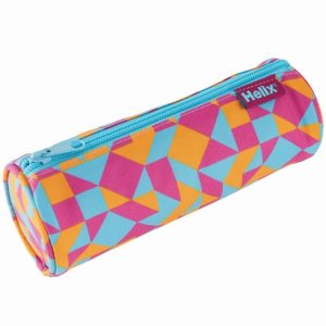 HELIX OXFORD GEO PENCIL CASE ORANGE