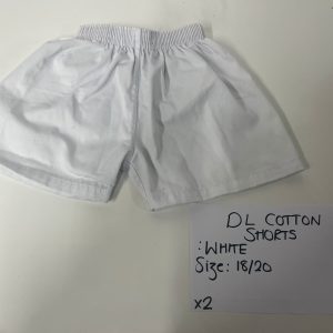 PL White Cotton Shorts size 18/20